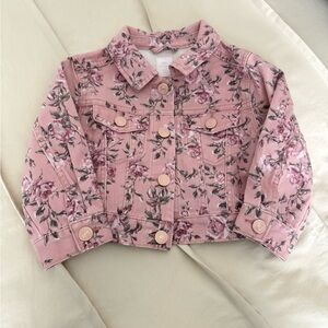 Floral Pink Jean Jacket - LoveShackFancy x Gap